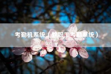 考勤机系统（教职工考勤系统）
