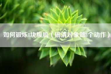 如何锻炼8块腹肌（搞清对象做8个动作）