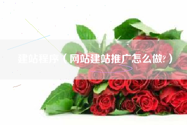 建站程序（网站建站推广怎么做?）