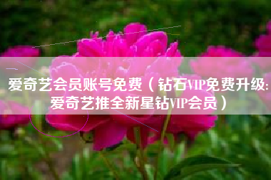 爱奇艺会员账号免费（钻石VIP免费升级:爱奇艺推全新星钻VIP会员）