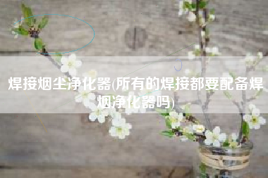 焊接烟尘净化器(所有的焊接都要配备焊烟净化器吗)