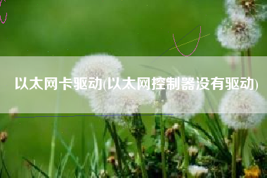 以太网卡驱动(以太网控制器没有驱动)
