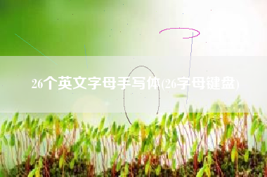 26个英文字母手写体(26字母键盘)