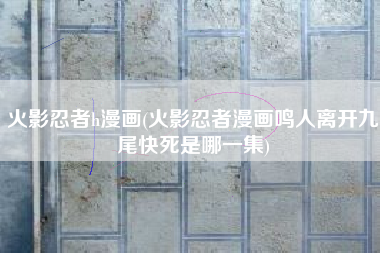 火影忍者h漫画(火影忍者漫画鸣人离开九尾快死是哪一集)