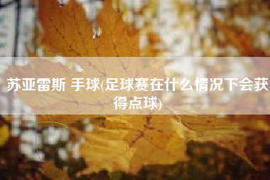 苏亚雷斯 手球(足球赛在什么情况下会获得点球)