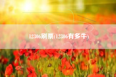 12306刷票(12306有多牛)