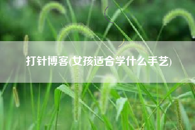 打针博客(女孩适合学什么手艺)