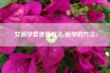 女避孕套使用方法(避孕的方法)