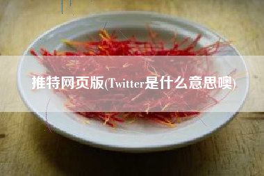 详细阅读:推特网页版(Twitter是什么意思噢) 推特网页版(Twitter是什么意思噢)