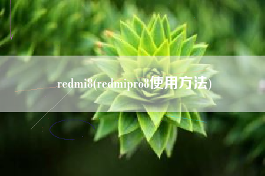 详细阅读:redmi8(redmipro8使用方法) redmi8(redmipro8使用方法)