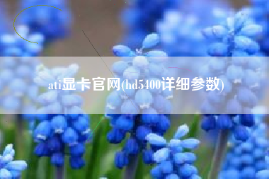 ati显卡官网(hd5400详细参数)