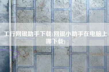 工行网银助手下载(网银小助手在电脑上哪下载)
