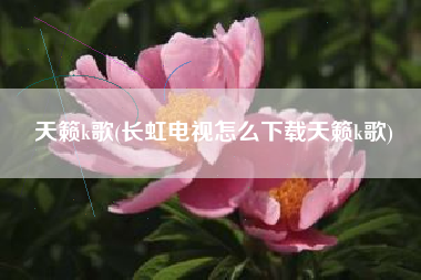 天籁k歌(长虹电视怎么下载天籁k歌)