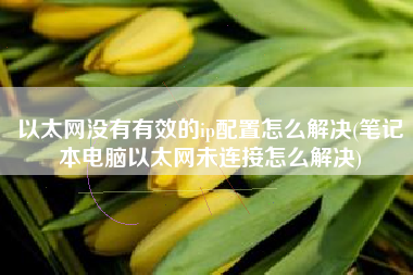 以太网没有有效的ip配置怎么解决(笔记本电脑以太网未连接怎么解决)