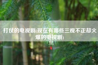 打仗的电视剧(现在有哪些三观不正却火爆的电视剧)