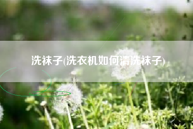 洗袜子(洗衣机如何清洗袜子)