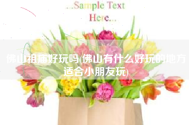佛山祖庙好玩吗(佛山有什么好玩的地方适合小朋友玩)