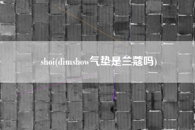 shoi(dimshow气垫是兰蔻吗)