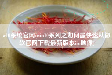 w10系统官网(win10系列之如何最快速从微软官网下载最新版本iso映像)