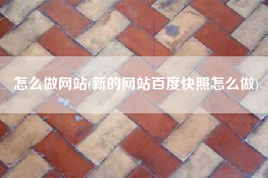 怎么做网站(新的网站百度快照怎么做)