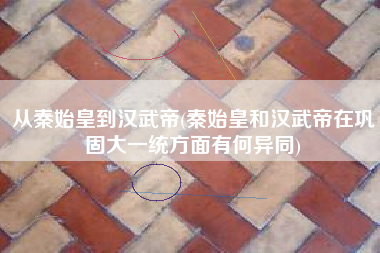 从秦始皇到汉武帝(秦始皇和汉武帝在巩固大一统方面有何异同)