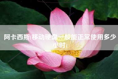 阿卡西斯(移动硬盘一般能正常使用多少小时)