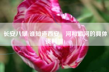 长安八景(谁知道西安浐河和灞河的具体资料啊)