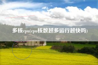 多核cpu(cpu核数越多运行越快吗)