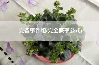 完备事件组(完全概率公式)