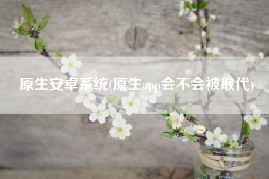 原生安卓系统(原生app会不会被取代)