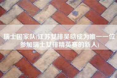 瑞士国家队(江苏女排吴晗成为唯一一位参加瑞士女排精英赛的新人)