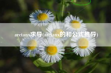 arctanx求导(arctanx的和公式推导)