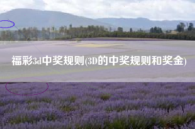 福彩3d中奖规则(3D的中奖规则和奖金)