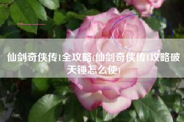 仙剑奇侠传1全攻略(仙剑奇侠传1攻略破天锤怎么使)