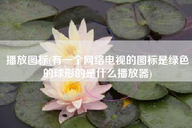 播放图标(有一个网络电视的图标是绿色的球形的是什么播放器)