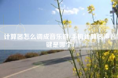 计算器怎么调成音乐键(手机计算器声音键是哪个)