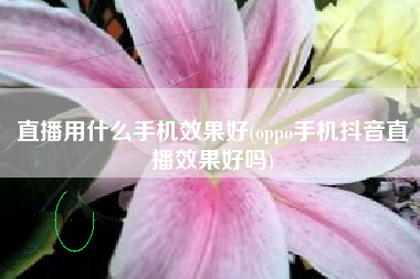 直播用什么手机效果好(oppo手机抖音直播效果好吗)