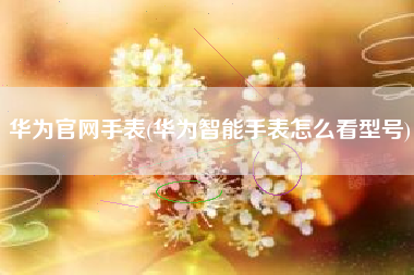 详细阅读:华为官网手表(华为智能手表怎么看型号) 华为官网手表(华为智能手表怎么看型号)