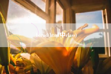 borad(html中class)