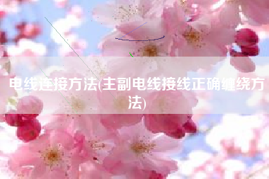 电线连接方法(主副电线接线正确缠绕方法)