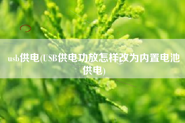 usb供电(USB供电功放怎样改为内置电池供电)