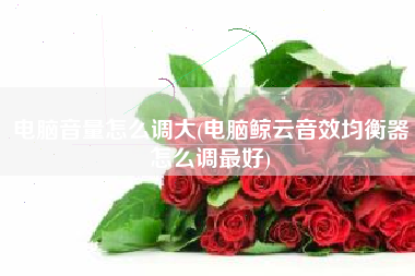 电脑音量怎么调大(电脑鲸云音效均衡器怎么调最好)