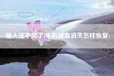 输入法不见了(手机键盘消失怎样恢复)
