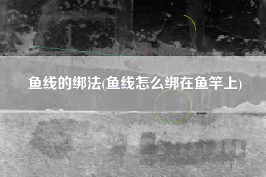 鱼线的绑法(鱼线怎么绑在鱼竿上)