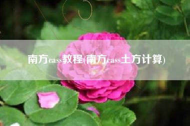 南方cass教程(南方cass土方计算)