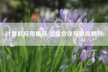 计算机应用期刊(顶级会议与顶级期刊)