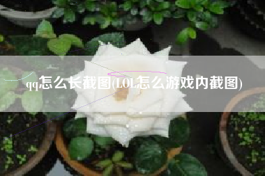 qq怎么长截图(LOL怎么游戏内截图)