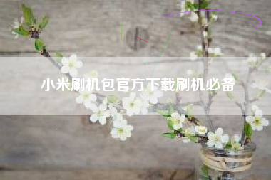 小米刷机包官方下载刷机必备