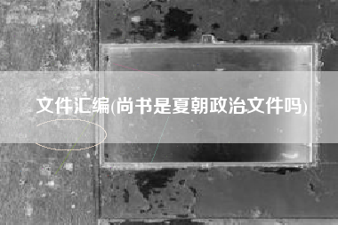 文件汇编(尚书是夏朝政治文件吗)