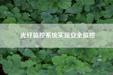 光纤监控系统实现安全监控